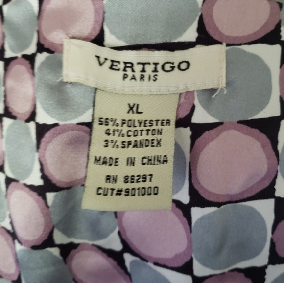 Vertigo Paris Blue/Gray Trench Coat Doble Breasted Button Down Jacket Size XL - Picture 10 of 15